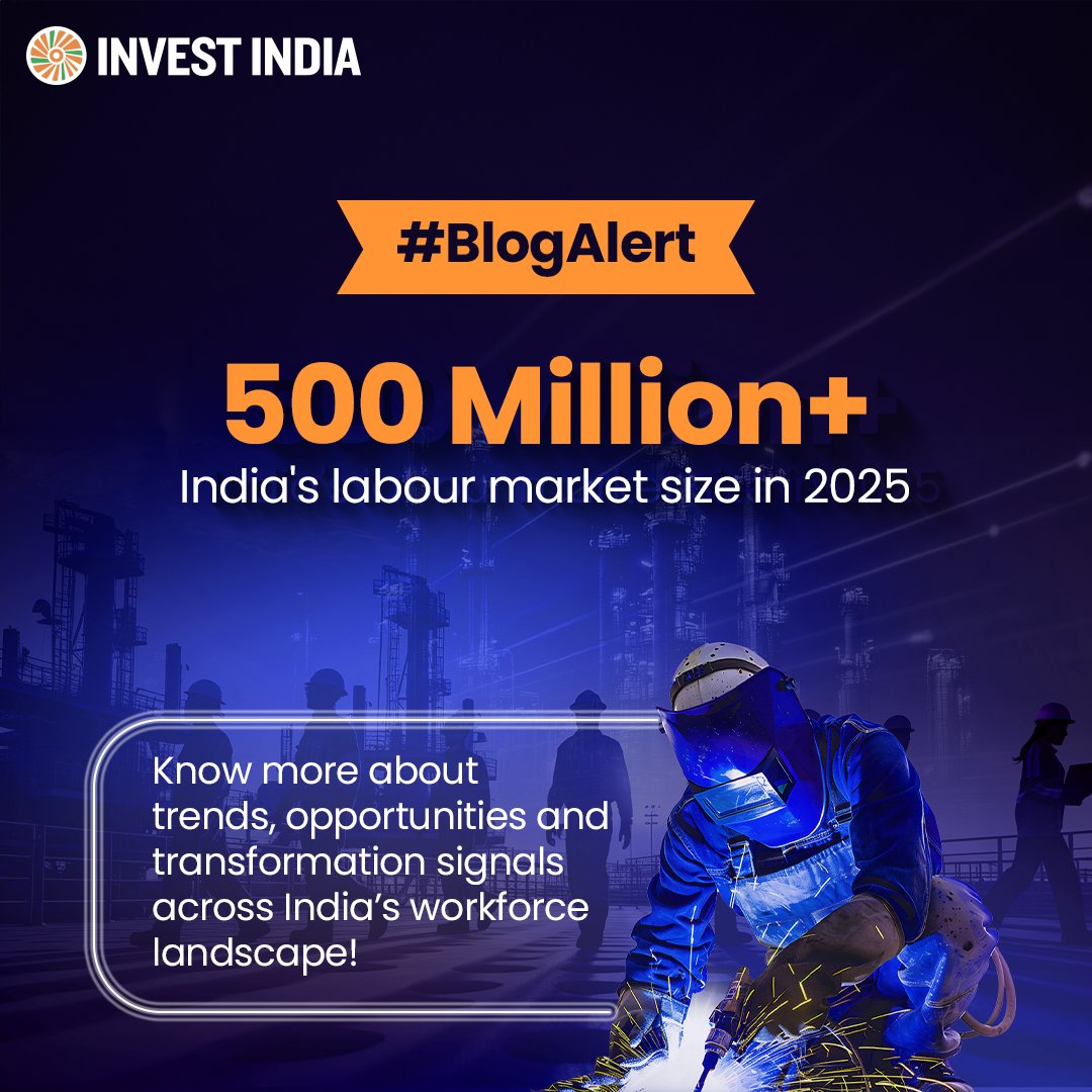 investindia's tweet image. #BlogAlert

With a rapidly growing workforce and an evolving talent ecosystem, #NewIndia offers unmatched talent power, skill and agility, empowering businesses to grow &amp;amp; compete globally.

Read more: tinyurl.com/blogs-Indias-L…

#InvestInIndia #JobGrowth #YoungIndia #FemaleWorkforce