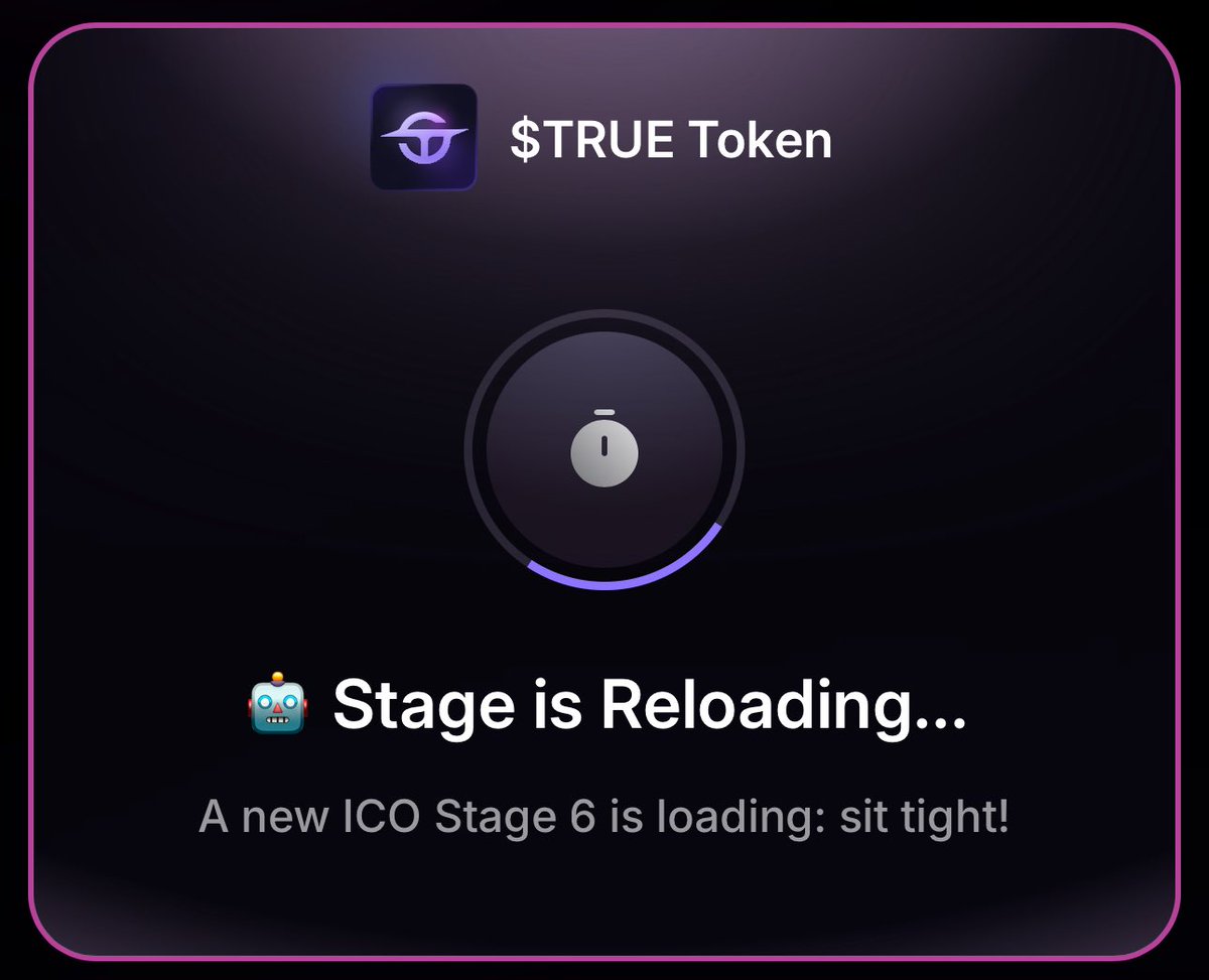 STAGE 5 IS NOW SOLD OUT 🏁

We’re going to share the whole Token Sale recap in a bit.

Congratulations to those who managed to get their $TRUE allocations and secure early access to Investor Dashboard:

true.foundation/dashboard/

You already know what happens next. We build ⚙️