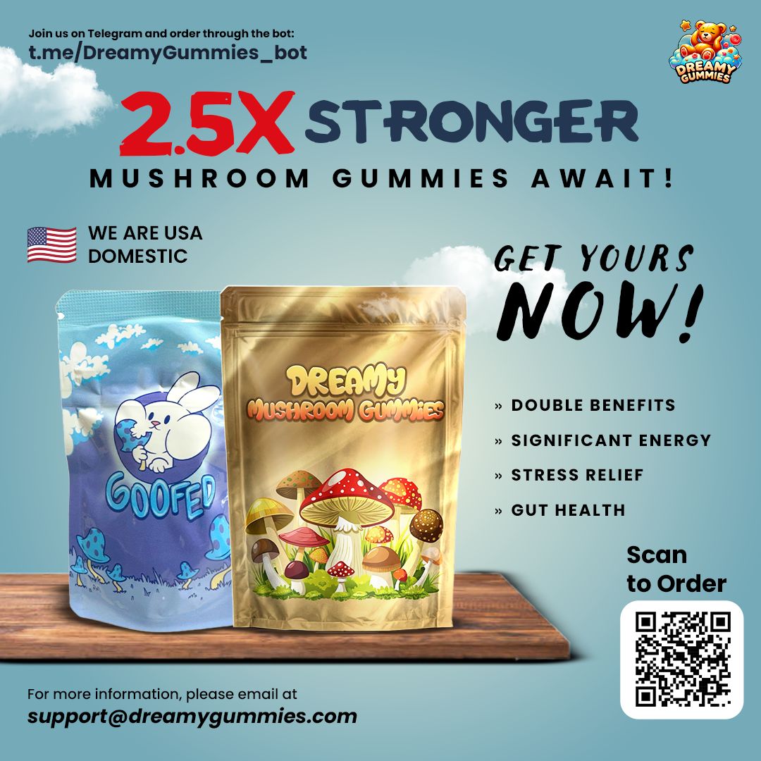 DreamyGummies's tweet photo. 25X Stronger Mushroom Gummies for Ultimate Power order now!

🌐 Shop Instantly via telegram:
https://t.co/wGuEk3iwia

📧 E-MAIL US AT:
support@dreamygummies.com

📲 Scan the QR Code to shop in Seconds!

#Telegram #DreamyGummies #MushroomGummies #CBDWellness #USA 
#StressRelief https://t.co/99tiBMQKen