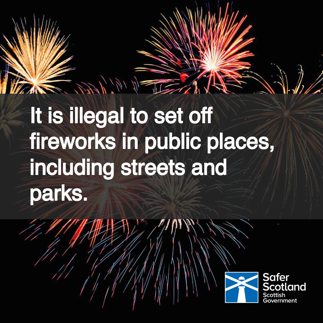 ScotGrocersFed's tweet image. An important reminder that firework restrictions are in place to help keep everyone safe. It is illegal to set off fireworks in public places, including streets and parks. 

Find more fireworks safety advice here: firescotland.gov.uk/outdoors/firew… 

#FireworkSafety #localshops #SGF