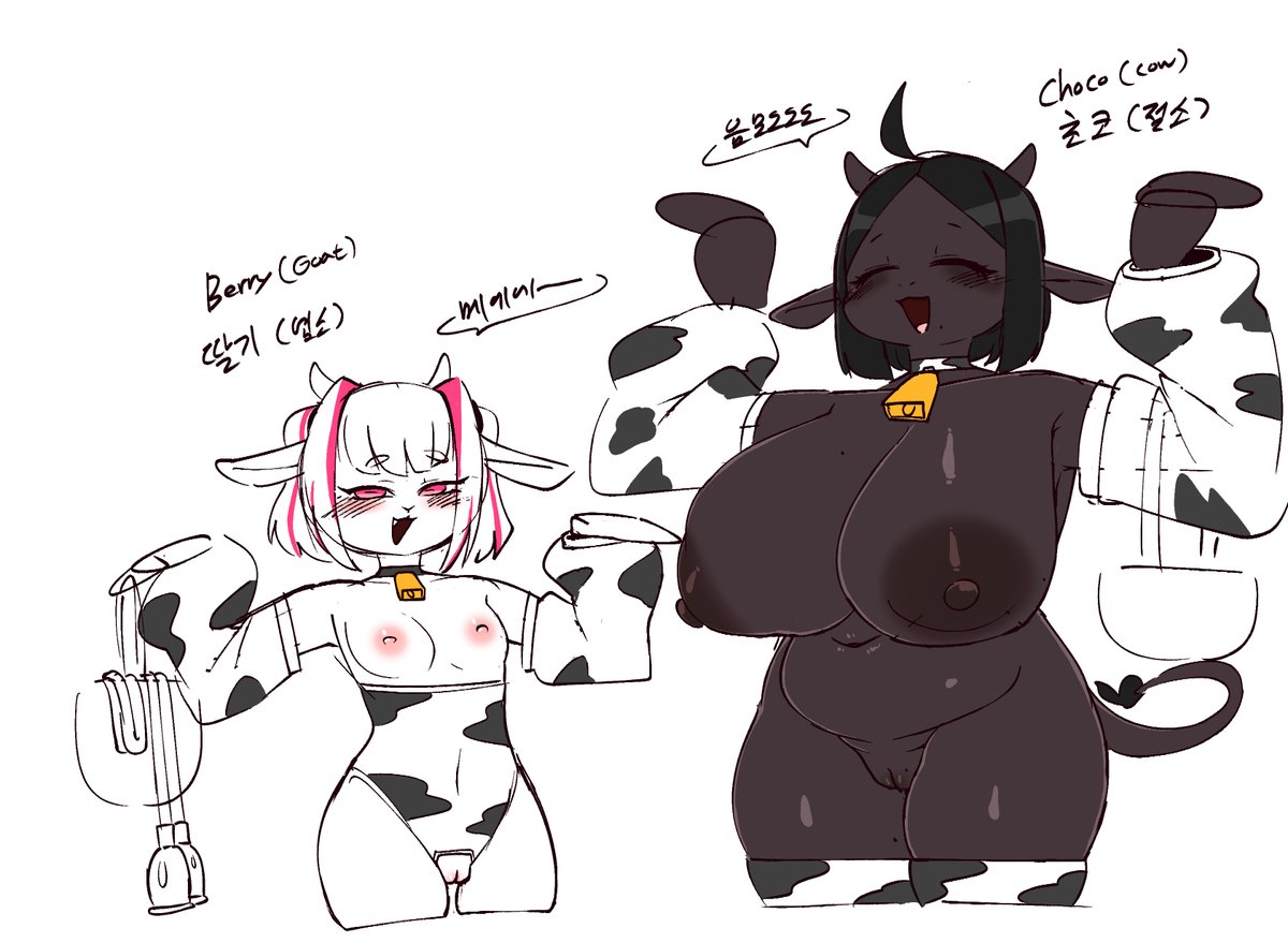 wherewolf0822's tweet photo. New OC 🐐🐄
Berry &amp; Choco
딸기 &amp; 초코
----
If you like it and want to more, Please support me. 
Fanbox : https://t.co/9Yxr325iWm
SubscribeStar : https://t.co/JYpIDfem3C https://t.co/Cu6ClcrYnc