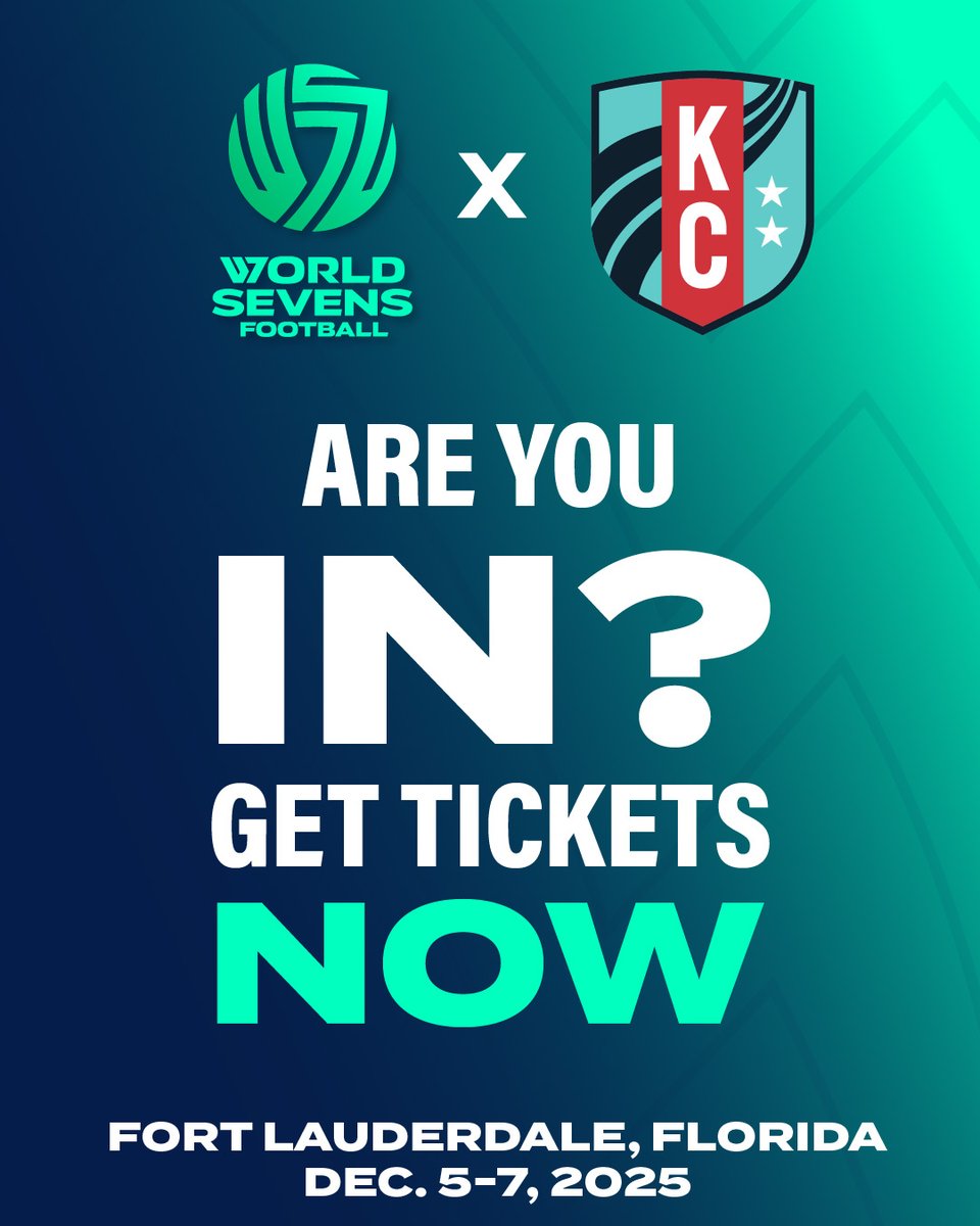 The Current keeps flowing, and it’s headed straight for Fort Lauderdale. 💧
<a href="/thekccurrent/">KC Current - z</a>  joins the World Sevens lineup, Dec 5–7.
Tickets on sale now | Stream it live on <a href="/dazngroup/">DAZN</a>
