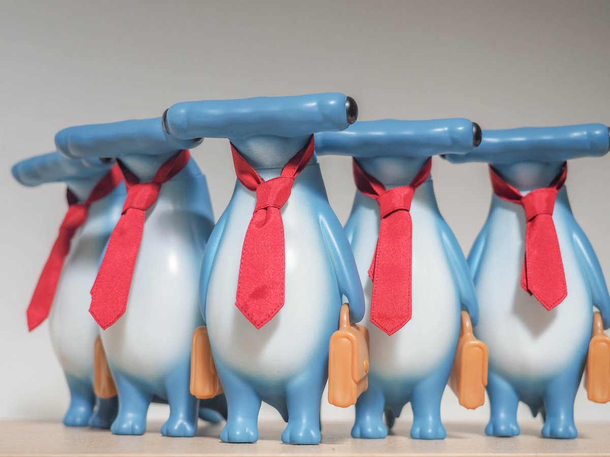 ゲベ　社畜ザメ　ソフビ 社畜ザメ 藍 Original color / ゲベ