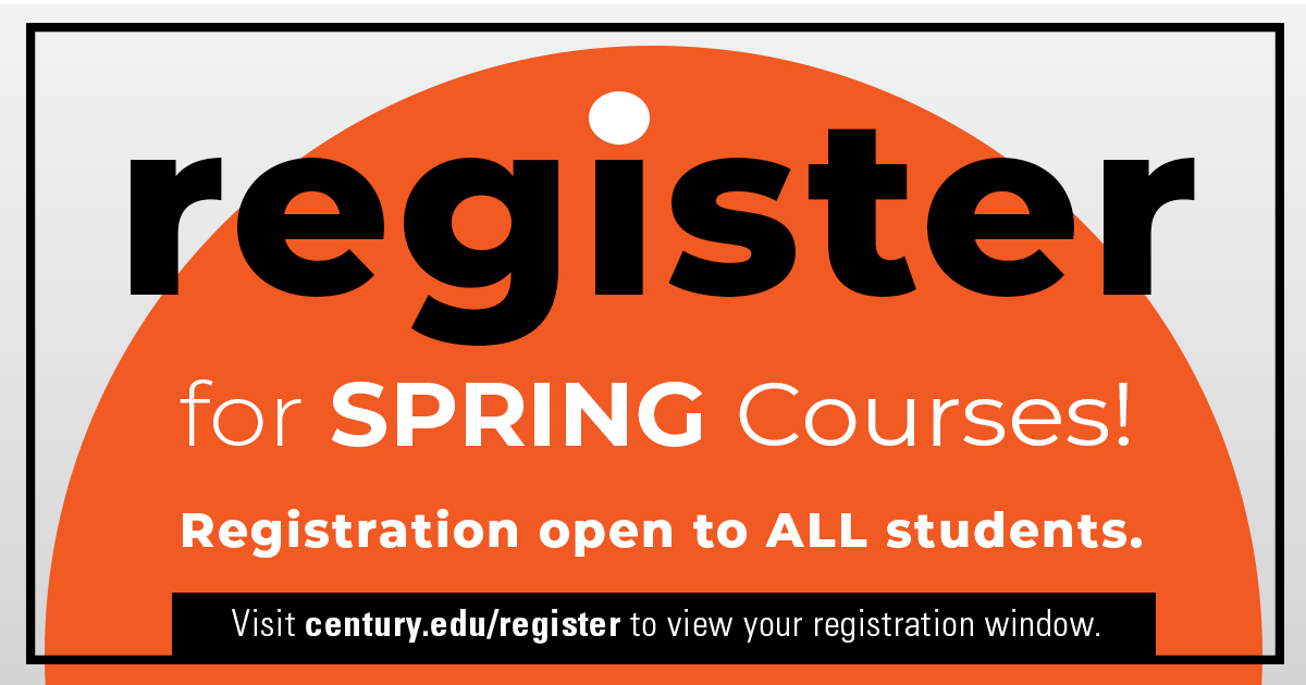 CenturyCollege's tweet image. ✨ It’s official! Registration for Spring courses is open to all students. Don’t wait—secure your schedule today! #SpringSemester #RegisterNow #CenturyCollege