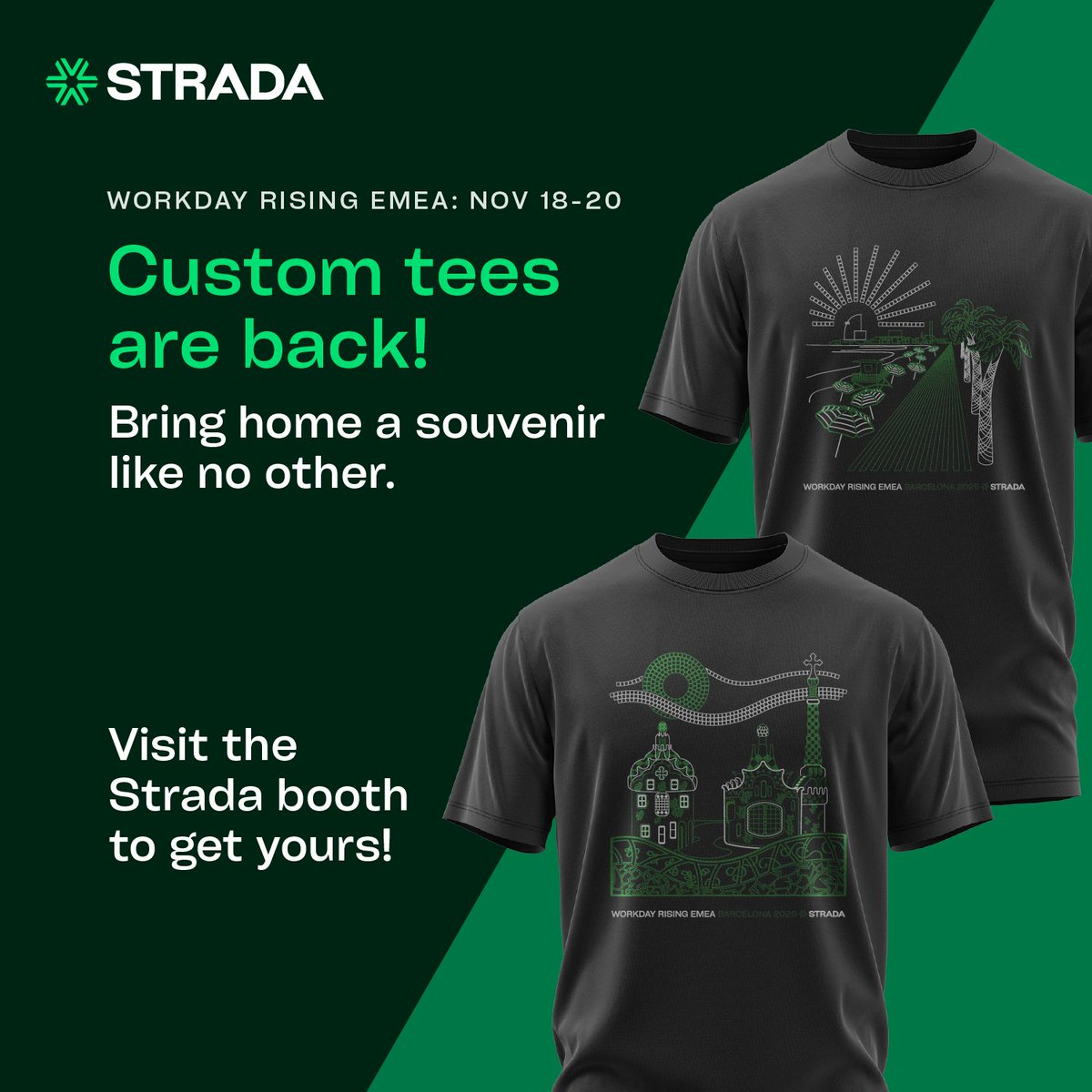 Still using spreadsheets while others embrace AI? Or looking to sharpen your global payroll strategy? Join Strada’s sessions at Workday Rising EMEA for real solutions you can take back to your team.

See Strada’s full session lineup: eu1.hubs.ly/H0p3bLc0

#StradaAtWDRisingEMEA