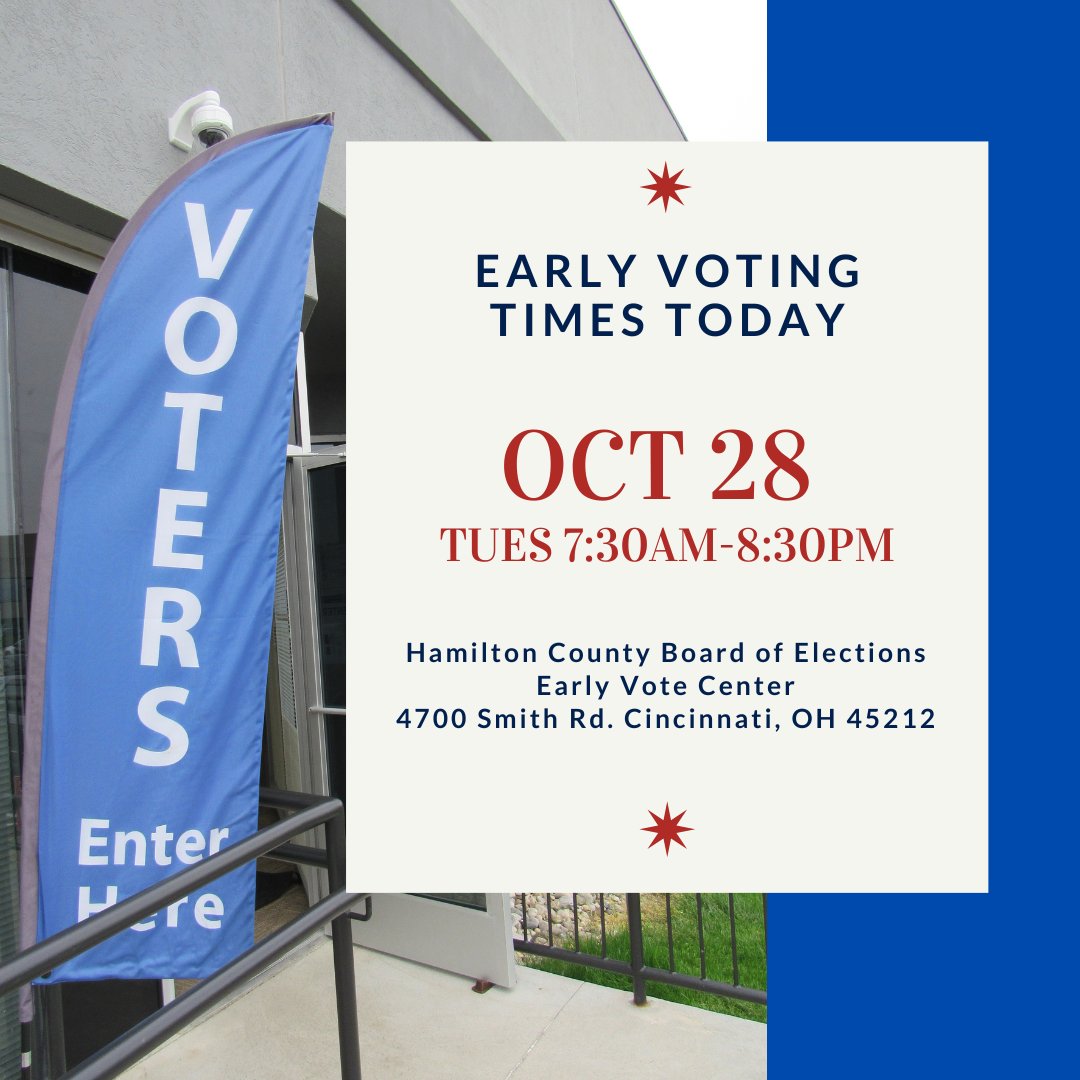 There are only a few more DAYS to vote early! Come visit us today and vote!