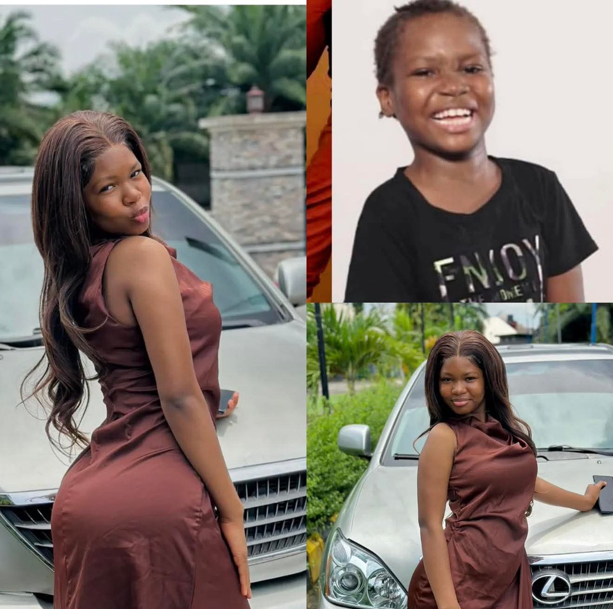 razorblade300's tweet photo. Breaking News 😳😳😳

13 years old Aunty success Splashes millions on a Brand New Lexus.  It’s crazy how fast these kids grow 

If many of us didn’t watch her grow we will deny she is not 13 years old. 

This little girl grew up in our very own Eyes now she Dey enter your eye ? Shame on you 

Congratulations