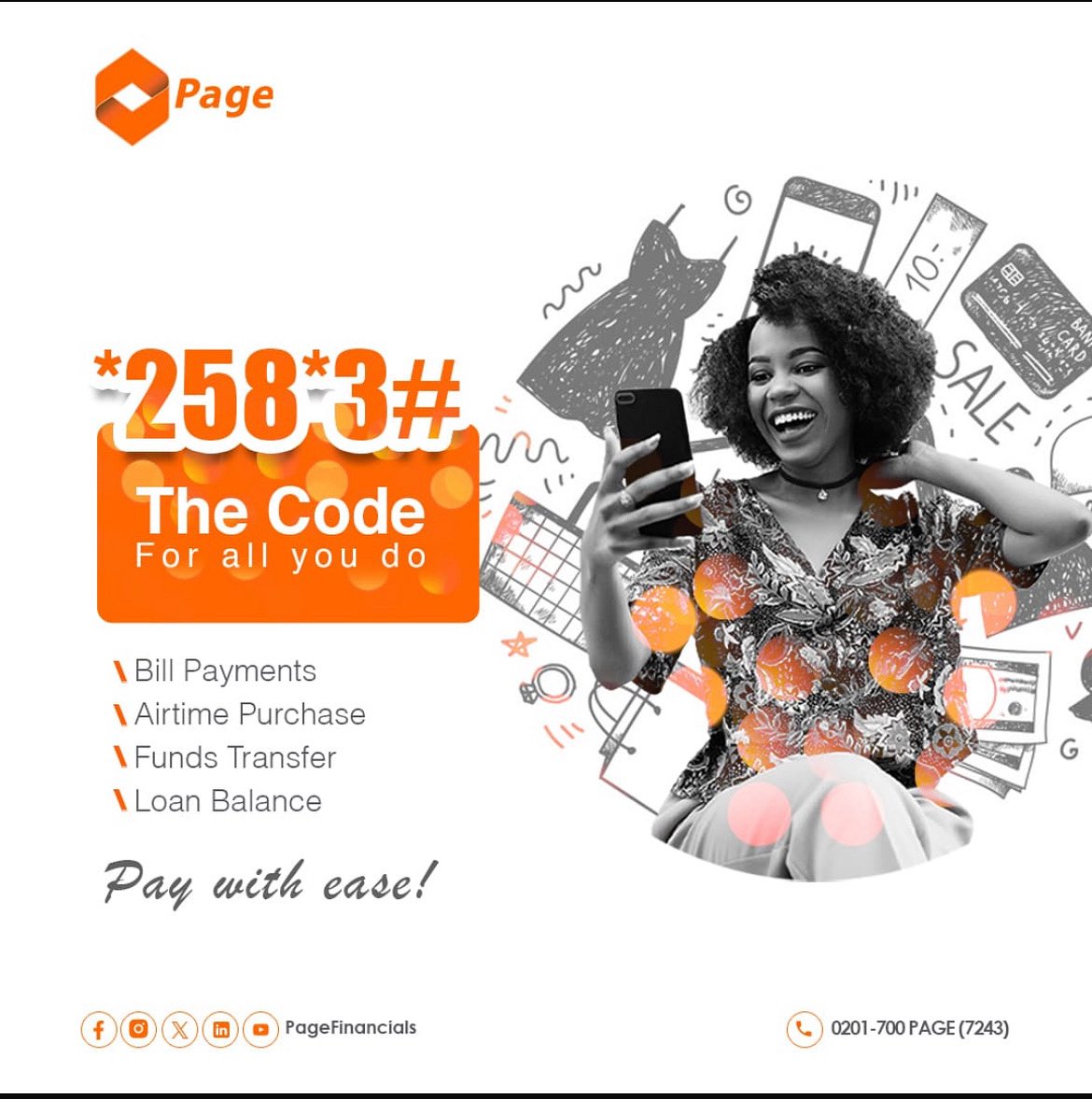 pagefinancials's tweet image. No stress. No wahala. Just smooth transactions. 
Pay with ease anytime with the Page USSD code. 

#EasyPayments #PayWithEase
#LifeMadeSimple