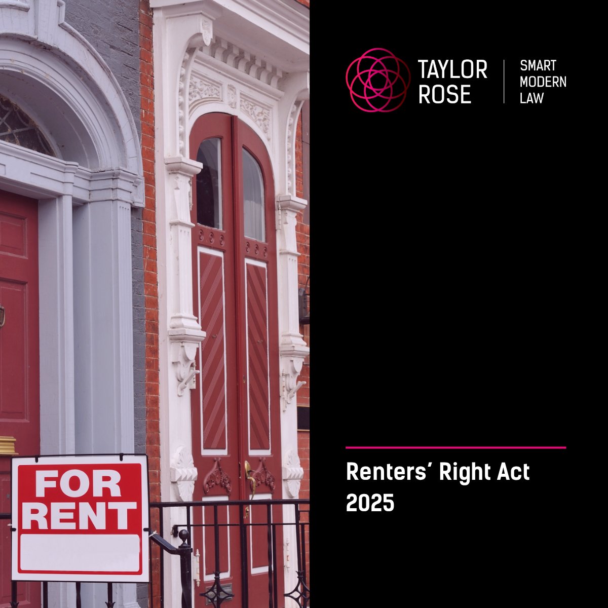 The Renters’ Rights Bill has received Royal Assent, becoming the Renters’ Rights Act 2025.This landmark reform will reshape the private rented sector across England. The implementation timetable is yet to be confirmed. Contact our Property Litigation team taylor-rose.co.uk/civil-disputes…