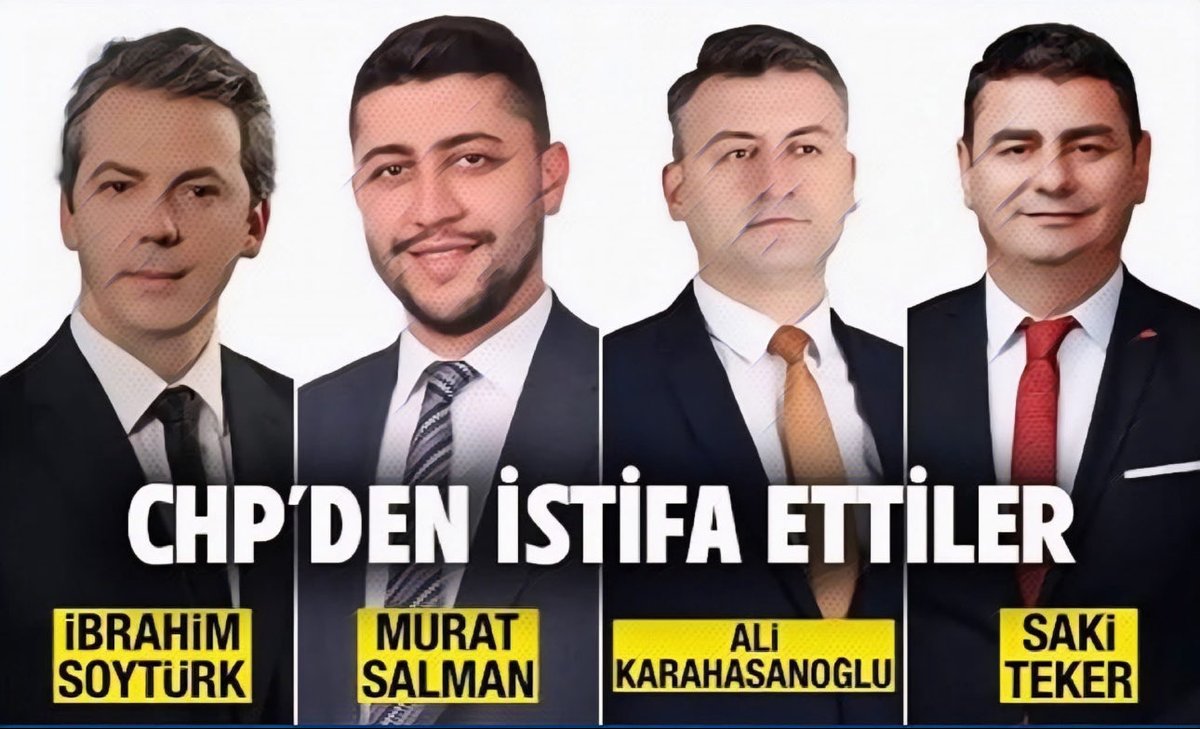 CHP'den istifa ederek AK Parti'ye geçen...
*
Ve...
*
Bayrampaşa'daki vurgunu bitiren 4 yiğit vatan evladı 👏👏👏
