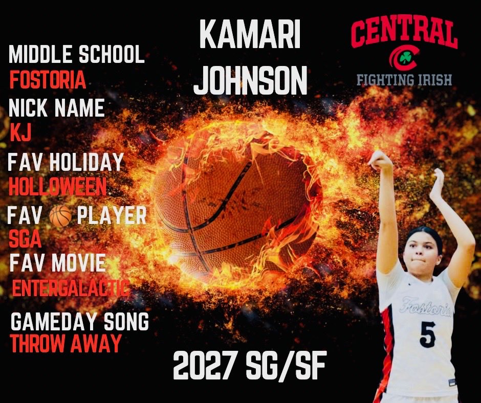 LadyIrishBB's tweet photo. Round out our Junior class please welcome, Kamari Johnson. 🏀☘️ https://t.co/34hcCRCpqZ