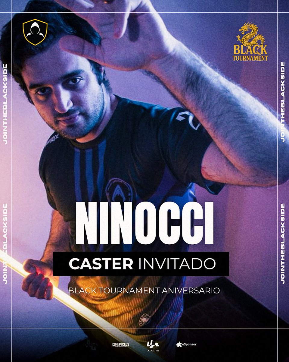 blackesportsfgc's tweet image. @Ninocci1 también será parte del equipo de stream de #BlackTournament de este 9 de Noviembre en #Level152  como invitado a castear las grandes batallas, quién junto a los casters oficiales de Black llevará todo el hype a tu pantalla de twitch! Nino se hace presente en #SF6 🖤