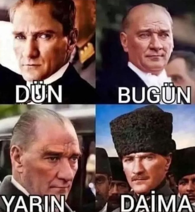Milli Mücadelemizin Başkomutanı Türkiye Cumhuriyeti'nin kurucusu ulu Önder Gazi Mustafa Kemal ATATÜRK'e sonsuz sevgi saygı ve minnetle 🇹🇷 
#YaşasınCumhuriyet
#Cumhuriyet102yaşında
İLELEBET MUSTAFA KEMAL ATATÜRK 🇹🇷 
İLELEBET CUMHURİYET 🇹🇷 
#NeMutluTürkümDiyene 🇹🇷
3️⃣