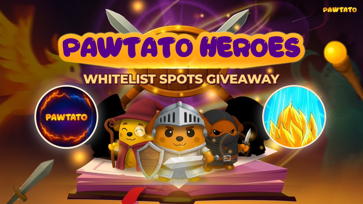 supersuiyan's tweet image. Suiyan x @PawtatoFinance Heroes flash WL giveaway!

Pawtato Heroes are minting soon, and 10 of our followers will be on the WL. We have 10 separate spots for the core aswell in the Core TG.

To enter:

- Like + RT this tweet
- Follow @PawtatoFinance and @supersuiyan 
- Drop your…