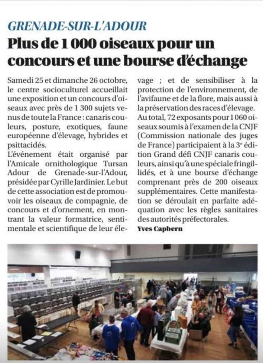 Surtout pas d’inquiétude pour l’état , la grippe aviaire n’existe pas en 🇫🇷pour les concours🤬

Mais si c’était organisé par les Agriculteurs là, ça serait répréhensible ! 😤
⁦<a href="/ResistPaysans/">Résistance Paysanne</a>⁩