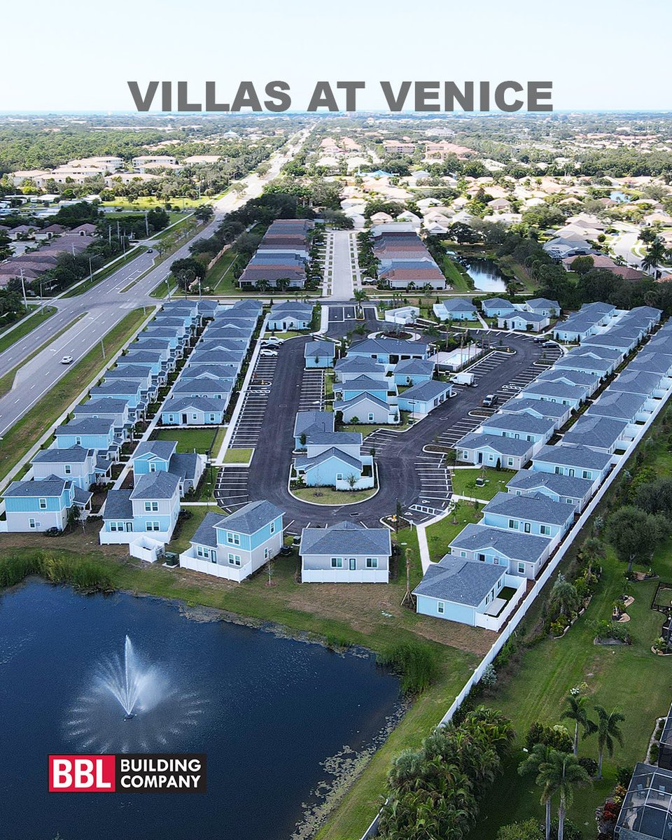 bbl_co's tweet photo. We’re getting close to the finish line at Villas at Venice in Venice, FL! 🏡☀️

This beautiful 81-unit single-family-for-rent community features a stunning clubhouse, resort-style pool with grill stations, a large dog park, and lush landscaping with sidewalks throughout. https://t.co/WQk25MoKXa