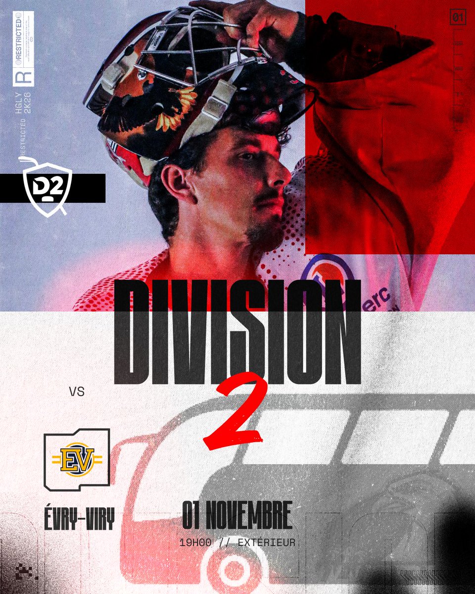🏒| 𝘿𝙞𝙫𝙞𝙨𝙞𝙤𝙣 𝟮

Nouveau déplacement pour nos Aigles 🦅 qui iront conquérir la tête du championnat face à la dernière équipe encore invaincue, les Jets d’Evry-Viry. Un très gros morceau de la poule A cette année.

#hogly #hockey #ffhg #division2