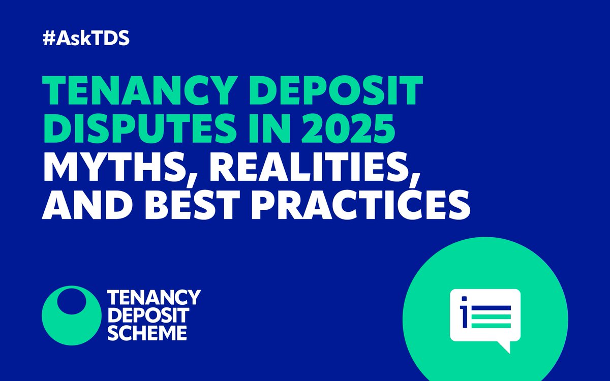 In this week’s AskTDS, we’re focusing on some of the most common causes of tenancy deposit disputes and how landlords and agents can avoid them.

🧹💬 Read the full blog for practical tips and insights.
tenancydepositscheme.com/article/Tenanc…