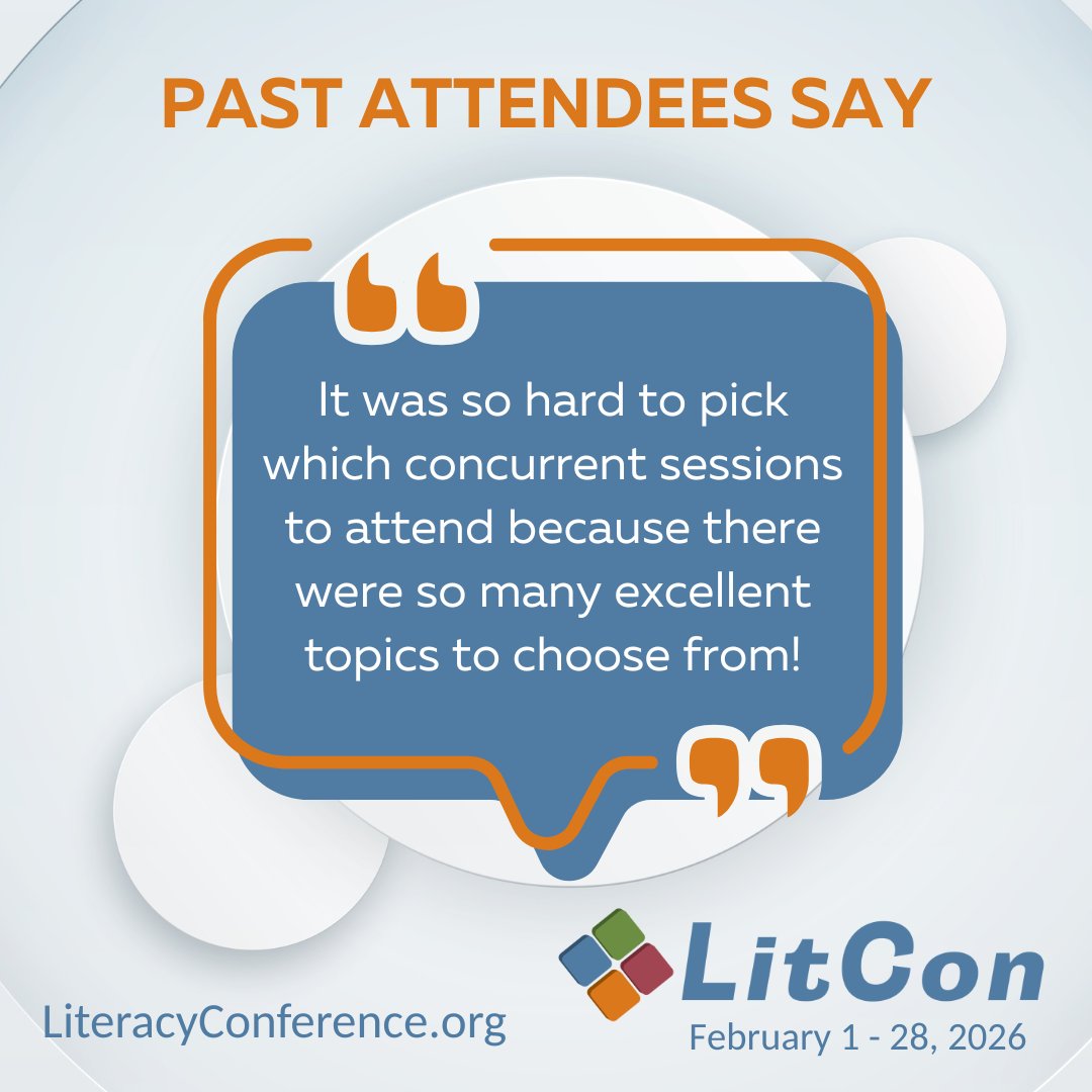 mylitcouncil's tweet image. K-8 educators love LitCon for its incredible session offerings, and this year&apos;s virtual format means you&apos;ll have a full month to enjoy them all! 
Register now: literacyconference.org
 #TeacherPD #LiteracyEducation #VirtualConference