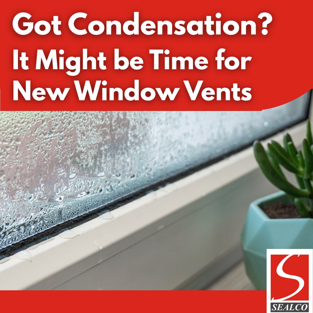 Got condensation? It might be time for new window vents?

Recurring condensation on your window could mean you need a new window vent. Luckily for you, here at Sealco we offer a range of window vents to suit new &amp; refurbished windows.

Shop online today - brnw.ch/21wWZOa