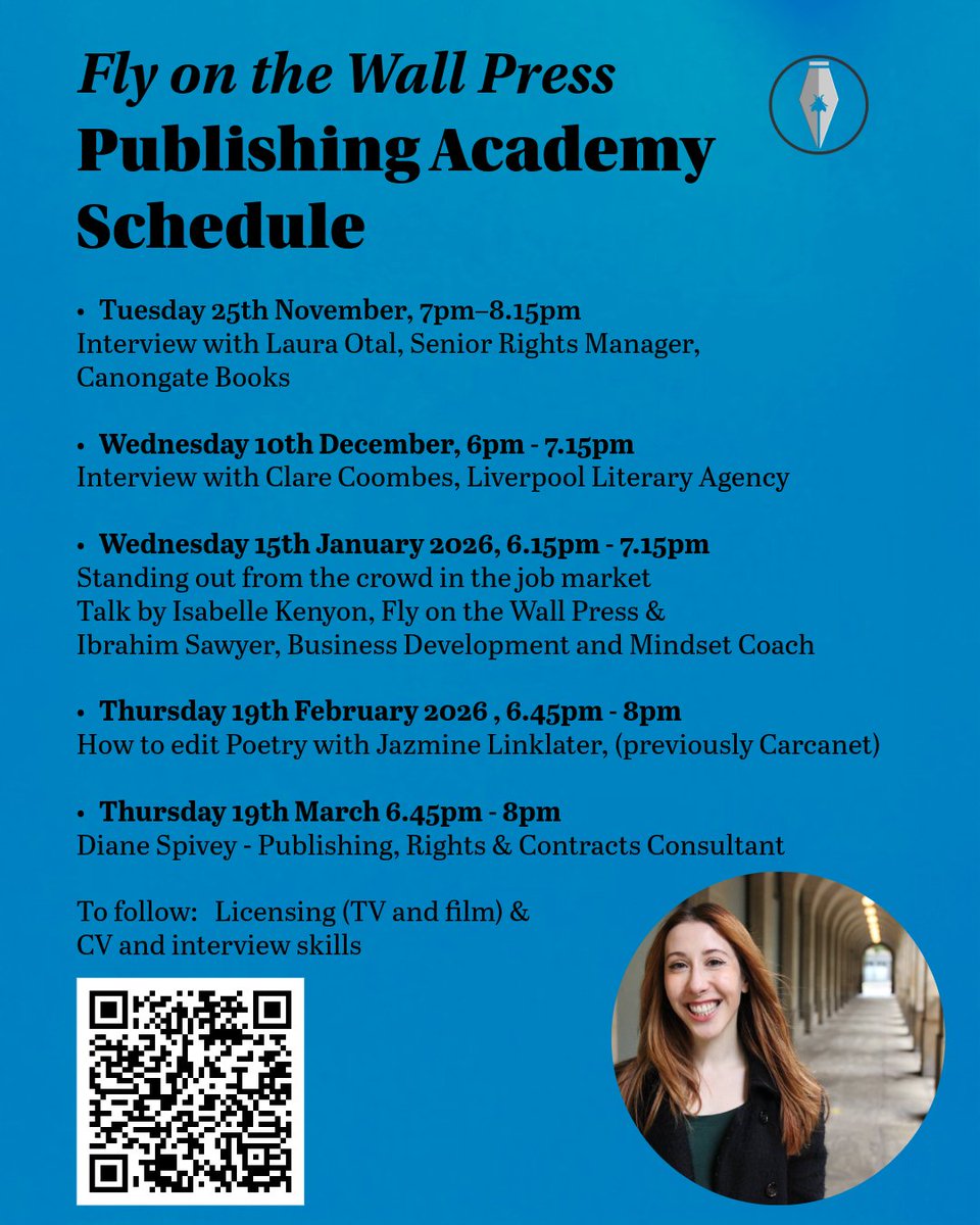 fly_press's tweet image. An intro to Diane Spivey for our Academy!

With over 40 years in publishing, Diane has worked at publishers including Simon &amp;amp; Schuster, Cassell, Quarto &amp;amp; Hodder &amp;amp; Stoughton &amp;amp; was awarded Rights Professional of the Year 2008

flyonthewallpress.co.uk/publishingacad…