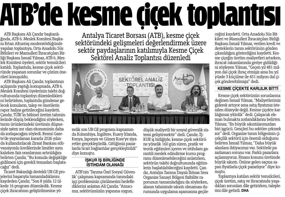 28.10.2025/ Haberlerimizin basına yansımaları