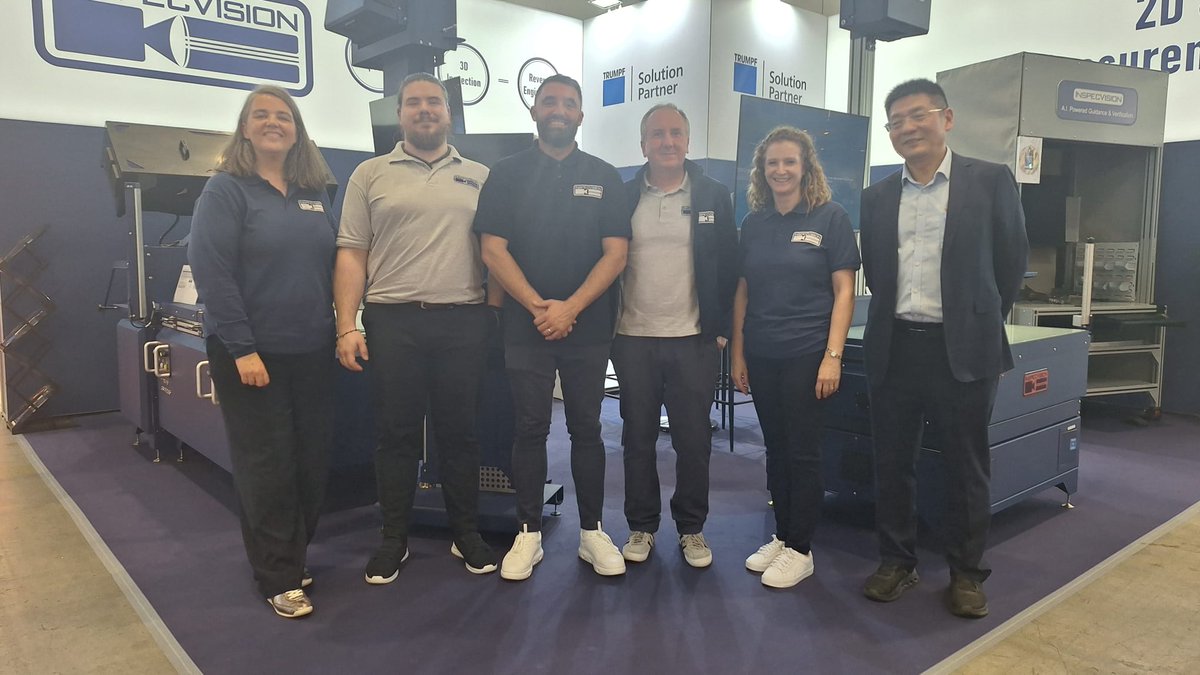 InspecVision's tweet image. A big thank you to everyone who visited our booth at  @Blechexpo Messe  last week. We loved meeting you, discussing your inspection and measurement needs, and showcasing our latest technology. 

If you didn’t make it to Blechexpo get in touch at sales@inspecvision.com
 #Blechexpo