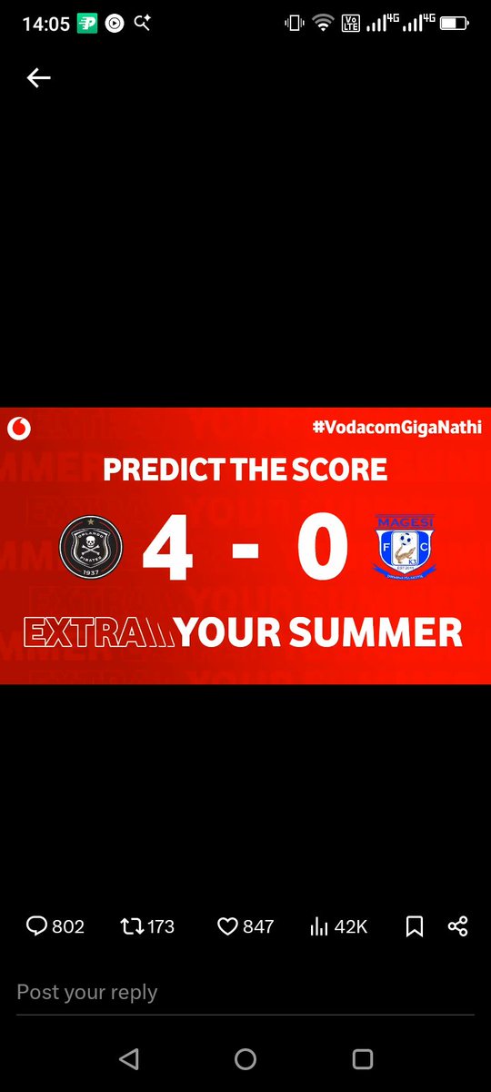 BothasLucas's tweet photo. @orlandopirates @MagesiFC @VodacomSoccer https://t.co/2uaW0YjU4t