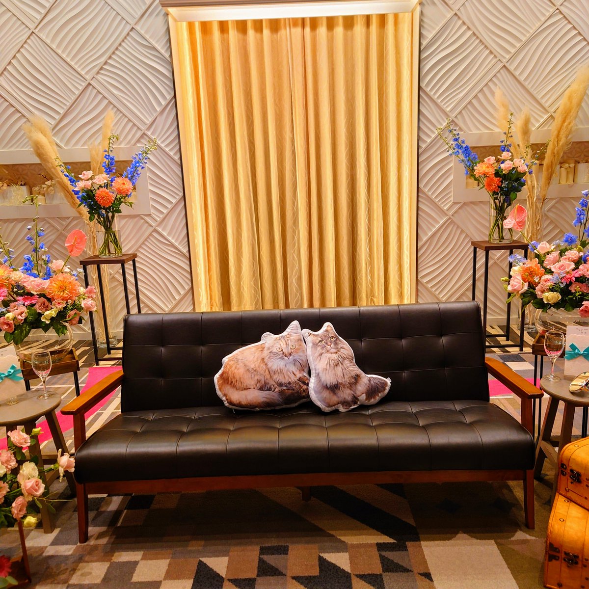 結婚式を無事結びました✨
楽しかったし、たくさん泣いた幸せな式でした😍
とびメルちゃんクッションも写真に大活躍！プロのデータも楽しみだなあ🥰