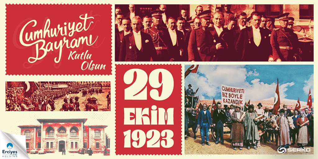 Varlık ile yokluk arasında kalmış bir milletin dünyada emsali görülmemiş bir mücadele ile yedi düvele karşı kazanılan zaferler neticesinde kurulan Cumhuriyetimizin 102. kuruluş yıl dönümü kutlu olsun! 🇹🇷 

#SerkoYay
#29Ekim
#CumhuriyetBayramı