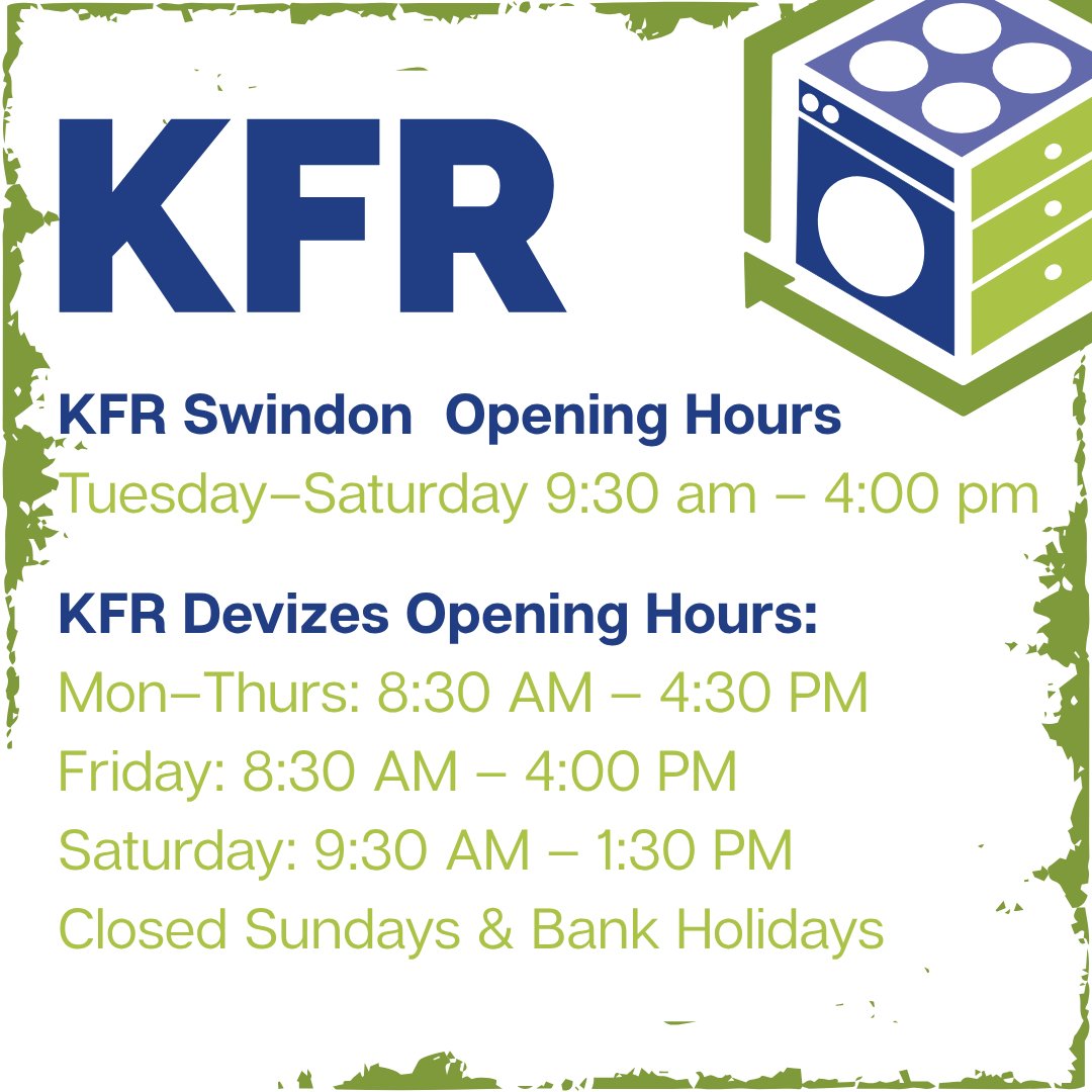 KennetFurnitureRefur (@kfrdevizes) on Twitter photo Whether you're in Devizes or Swindon, KFR is your go-to for affordable, second-hand furniture and white goods, all refurbished, safety-checked, and ready to rehome.
Come and join the #reuserevolution
kfr.org.uk
#KFRSwindon #KFRDevizes Whether you're in Devizes or Swindon, KFR is your go-to for affordable, second-hand furniture and white goods, all refurbished, safety-checked, and ready to rehome.
Come and join the #reuserevolution
kfr.org.uk
#KFRSwindon #KFRDevizes