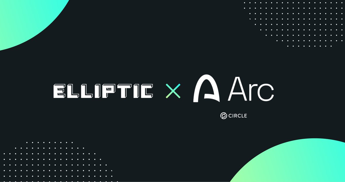 elliptic's tweet image. 🤝 Elliptic x Circle 🚀

We are excited to announce that Elliptic has joined @circle's Arc testnet as an infrastructure participant.

What is Arc❓

Arc is Circle’s new open Layer-1 blockchain, designed for enterprises and financial institutions building the next generation of…