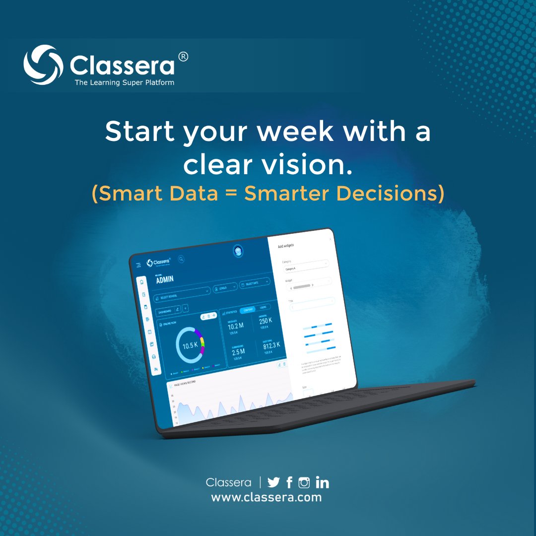 Classera's tweet image. At Classera: Real-time analytics are no longer just numbers — they are powerful tools that give school leaders and administrators a full picture of what’s happening across the institution, instantly.

For more information: sh.classera.com/DemoEn

#Classera  #Analytics