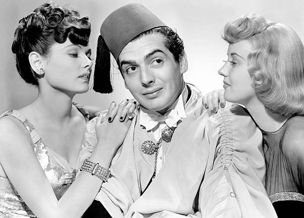 American actors Gene Tierney, Victor Mature and Phyllis Brooks on the set of The Shanghai Gesture, directed by Austrian-American Josef von Sternberg. ♥️