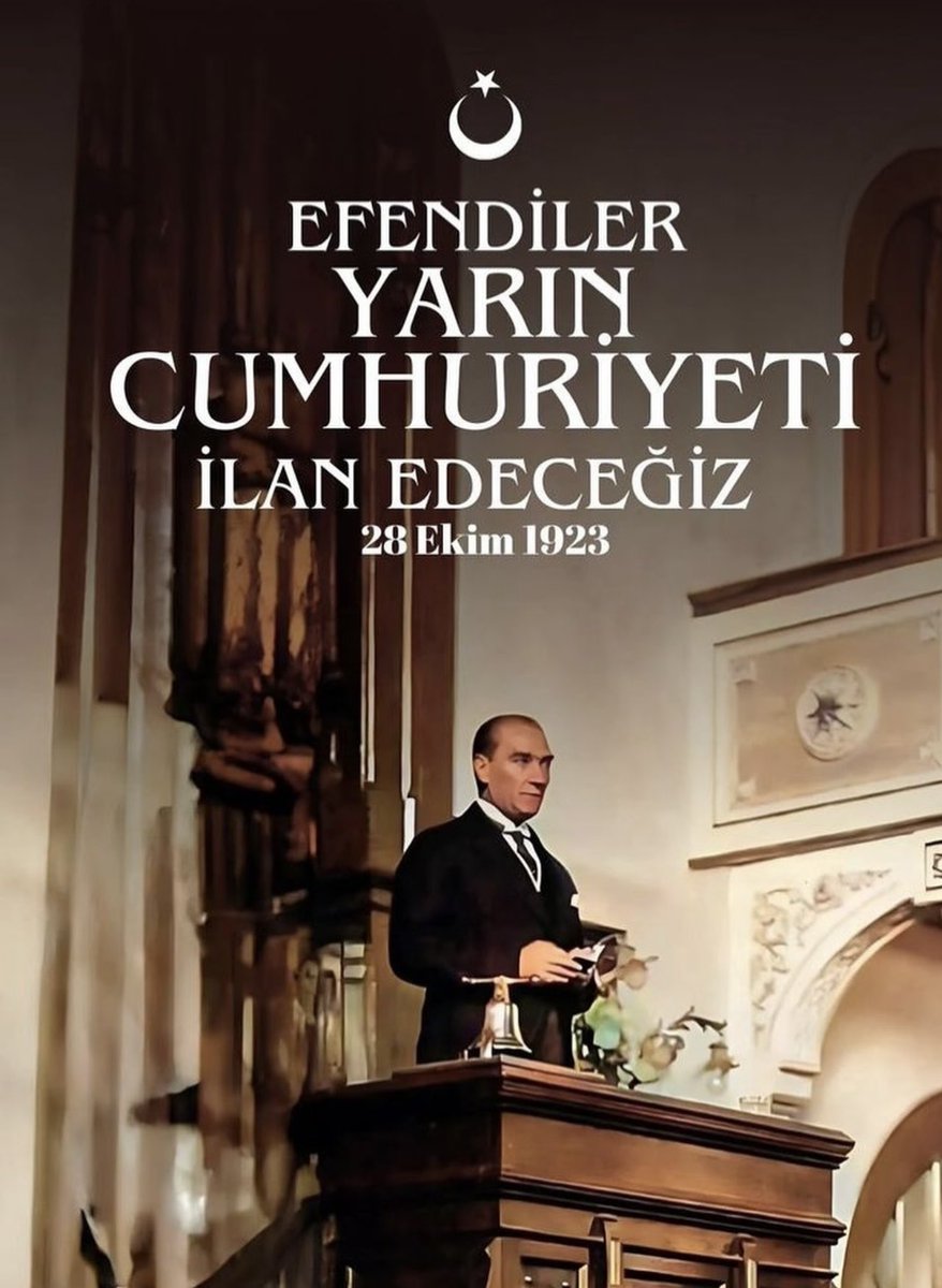 29 Ekim Cumhuriyet Bayramı’mız kutlu olsun. 

Türkiye Cumhuriyeti’nin 102. yılını büyük bir gururla kutluyor; Gazi Mustafa Kemal Atatürk ve silah arkadaşlarını saygı ve minnetle anıyorum. 

#CumhuriyetBayramı🇹🇷
#29Ekim
#Cumhuriyet102Yaşında