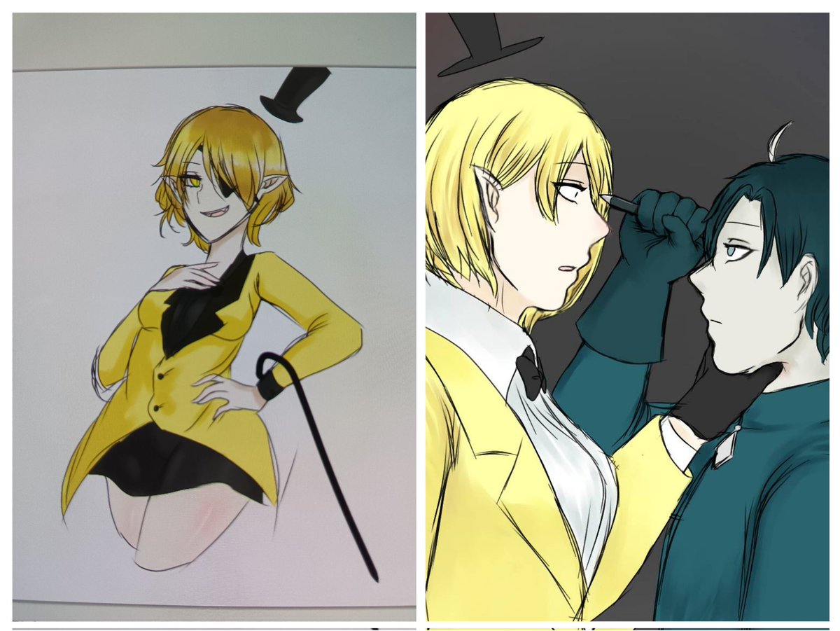 Momoshiki_001's tweet image. #Kryptbill #humanbillcipher #genderbend #イラスト成長記録 #illustration
←5年前　　　　　　　　　　→現在