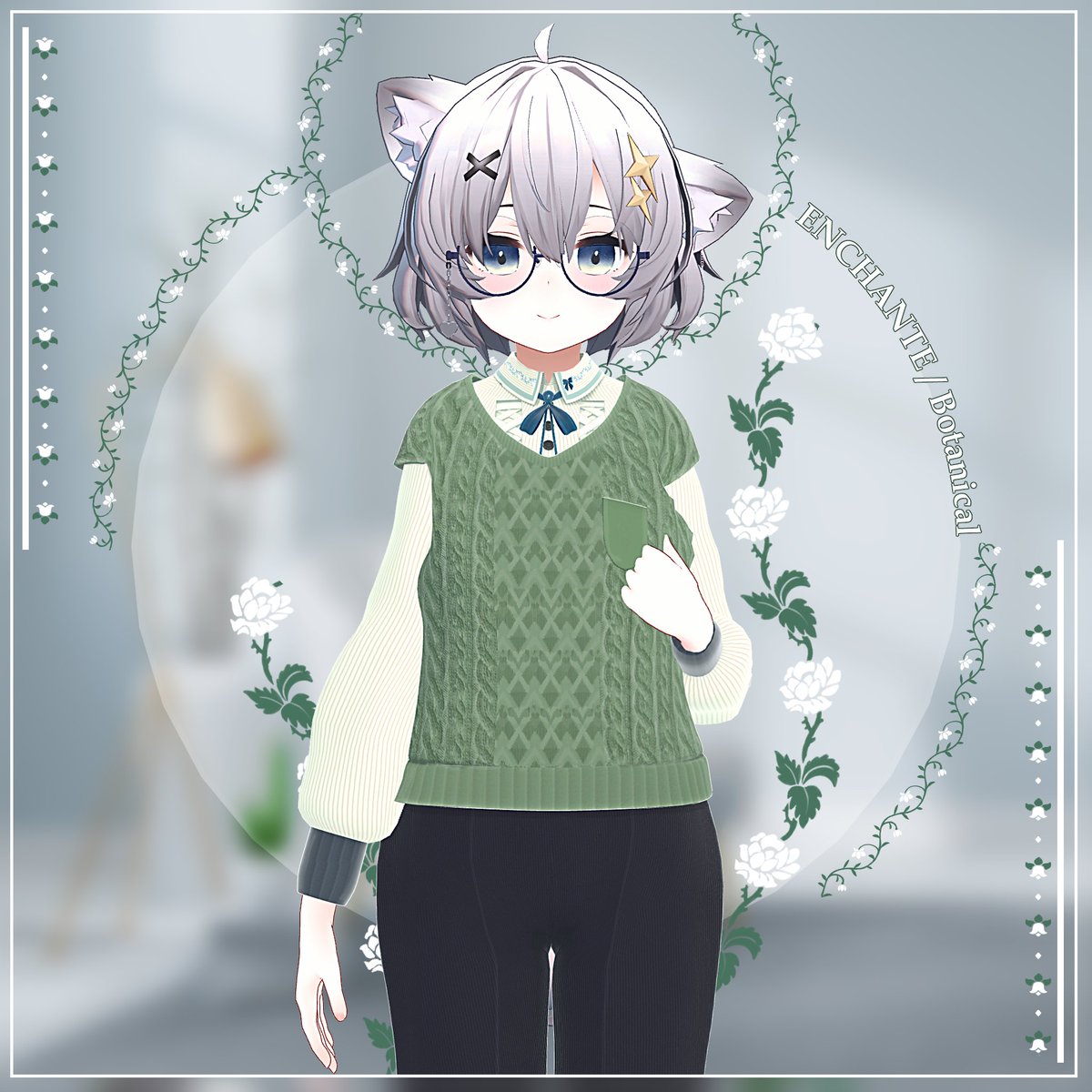 【新作のお知らせ】
当ショップより新作「Botnaical」を発売いたします🍀
上品とカジュアルを意識した衣装です。
発売は11月上旬を予定しています！
無事に発売できるよう、頑張りますのでRTなどで広めてくれると嬉しいです🫶