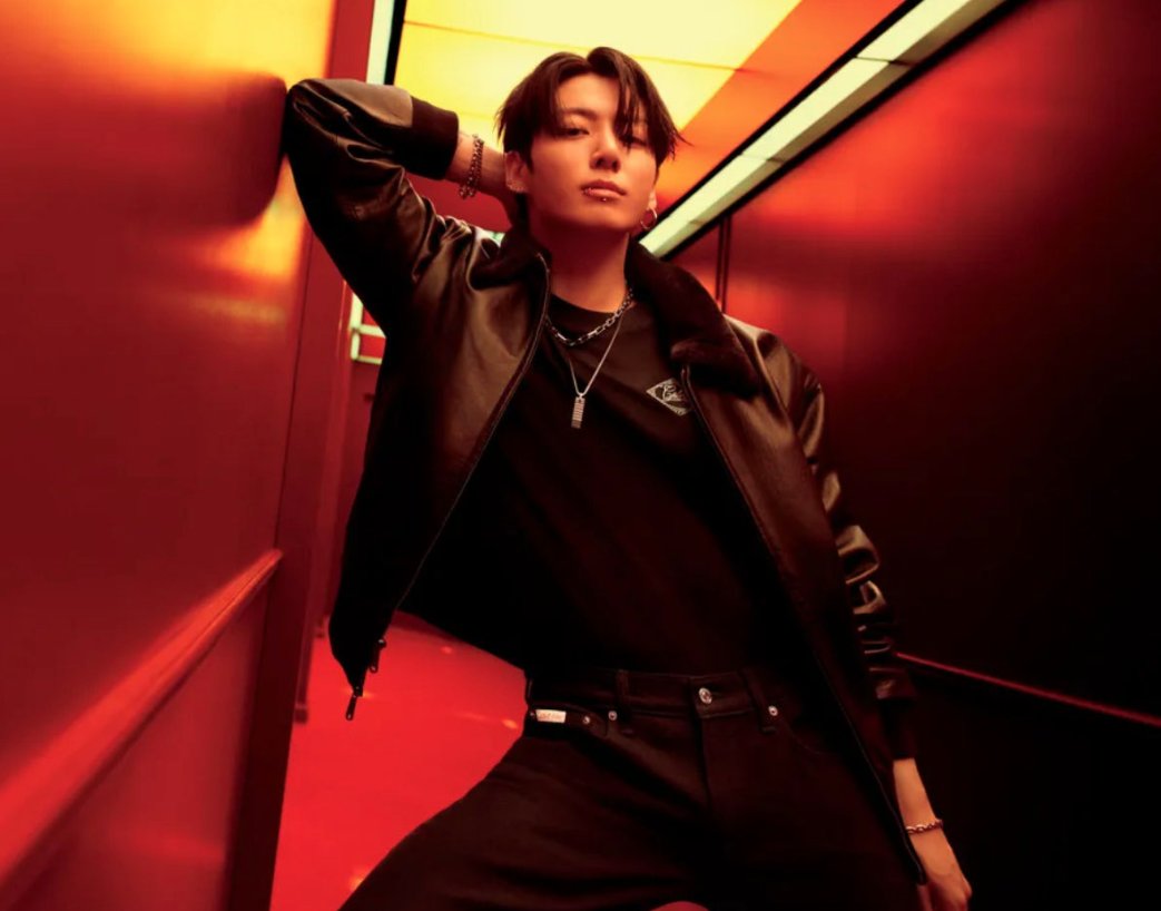 Jungkook is so handsome in a new photo for Calvin Klein.