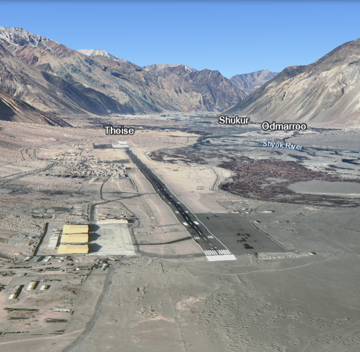 arjuniyer002's tweet photo. Until that day, #Thoise was restricted to only helicopter and transport operations. After this feat, the ALG (Advanced Landing Ground) became a hub for regular fighter operations, greatly enhancing the IAF’s reach and readiness in the northern sector. 4/n
PC: Google Earth https://t.co/fbEHeADWhS