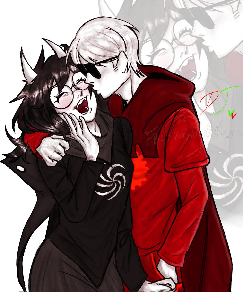 Minhchau1774376's tweet image. #homestuck #davejade #jadedave