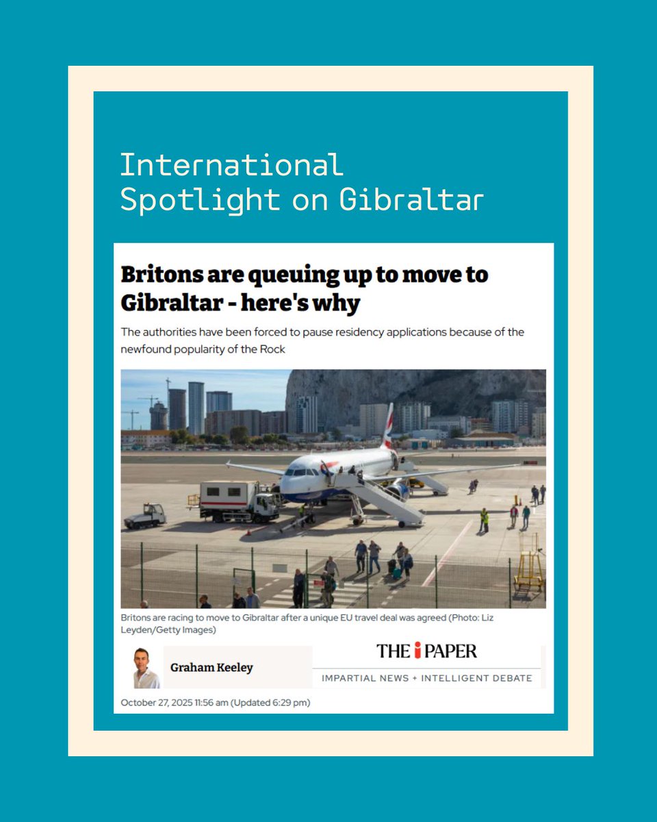 A feature by Madrid-based journalist Graham Keeley, highlights a growing sense of optimism on the Rock. Graham approached the GFSB to comment on how the recently agreed post-Brexit treaty has reignited business and lifestyle interest in #Gibraltar.

buff.ly/i8lXh7I
