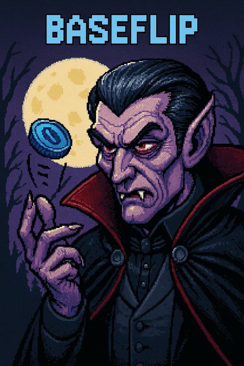 Ojuzspark's tweet photo. Dracula doesn’t suck blood anymore.
He flips Base. 🧛♂️🩸🪙 #Baseflip
https://t.co/ybTjGnMv2D https://t.co/SBpfETIdFT