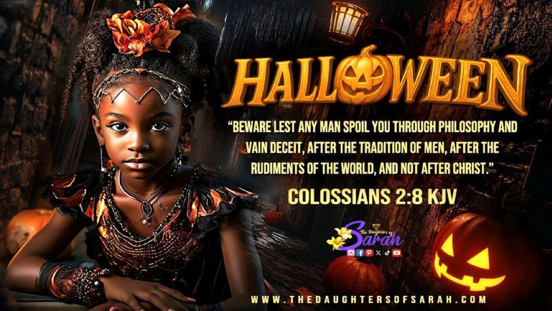 IUIC_Portland's tweet photo. 🎃 Halloween isn’t biblical — and that matters. Just because it’s popular doesn’t mean it’s holy and ok with God. Stop following the traditions of man &amp; keep God's commandments. 

#DOS 
#Halloween #TraditionOfMan
#HalloweenIsNotBiblical
#Evil #Satanic 
#KeepGodsCommandments https://t.co/cTreKzqmGn