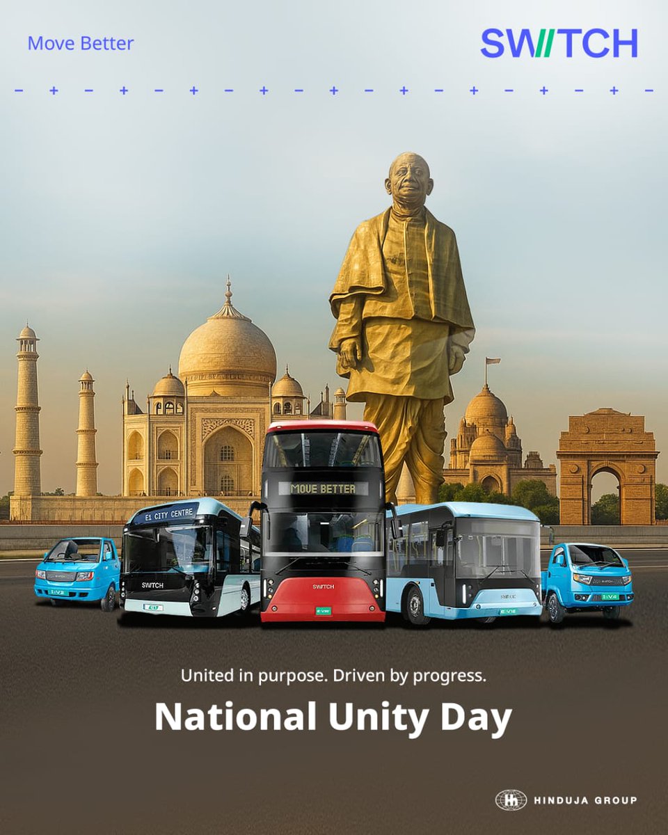 Celebrating the unity that powers our journey toward a better tomorrow.

#SwitchMobility #NationalUnityDay