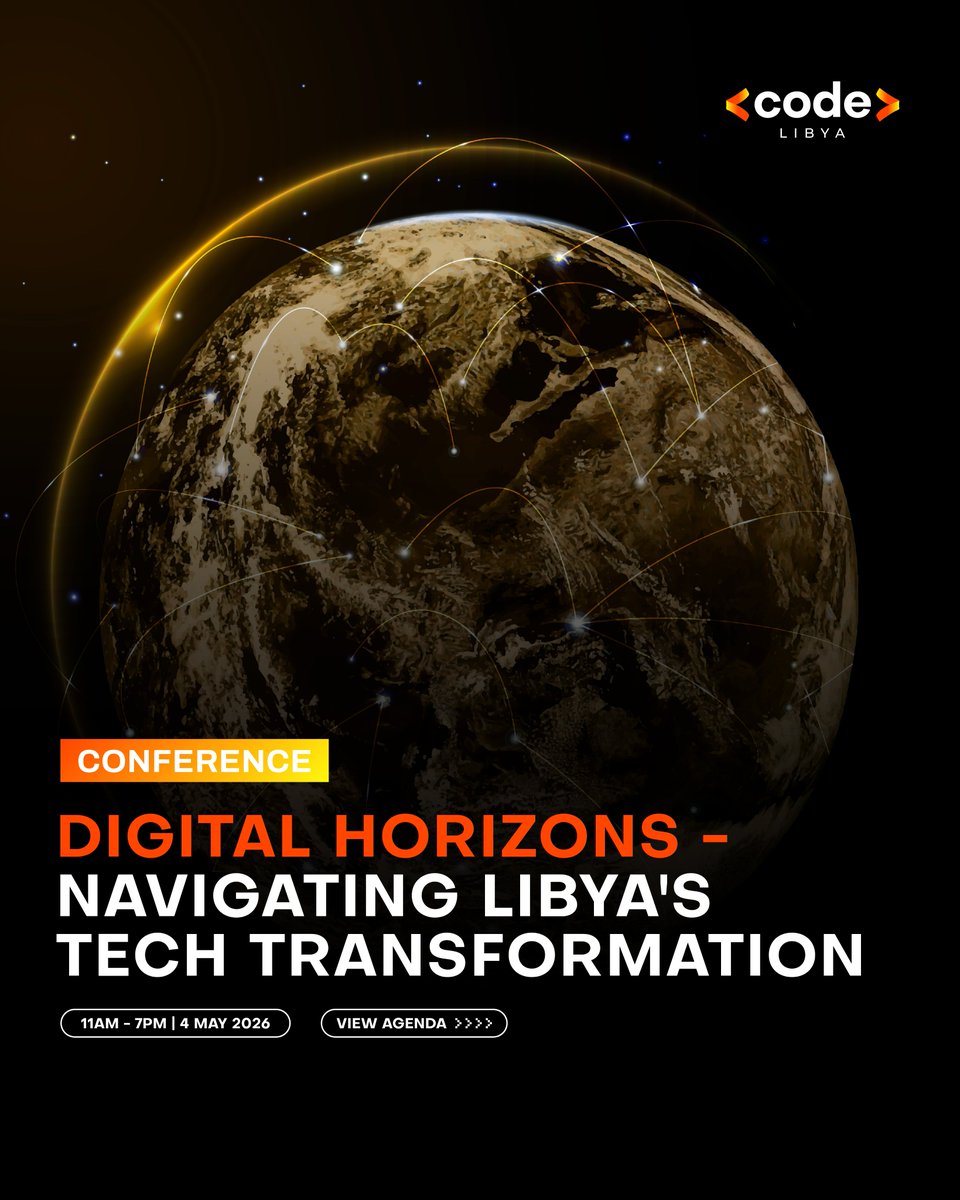 codeexpolibya's tweet image. The Digital Horizons conference is your essential guide to overcoming hurdles and leveraging tech for growth. 🗺️💡
If you're a leader in this field, we want you here.

Book a stand: codeexpolibya.com/register-my-in…

#CodeLibya2026 #Conference