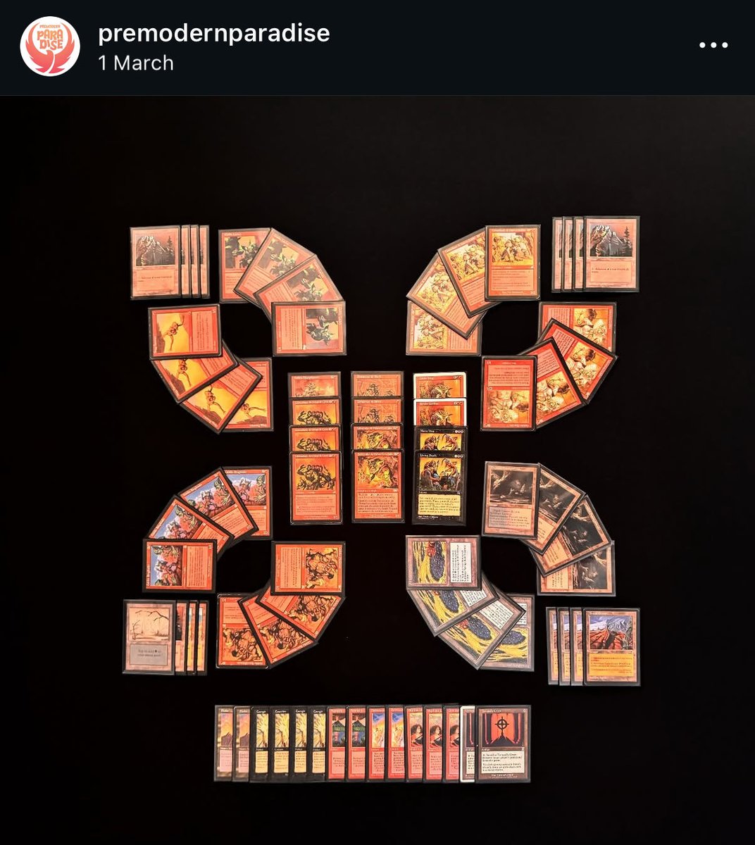 Of you like beautiful deck layouts, I highly recommend you checking @/premodernparadise on Instagram. What they do is art with cardboard