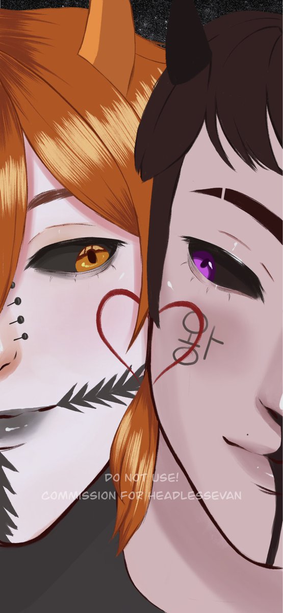 ces_aaart's tweet image. Finished couple ych wallpaper!