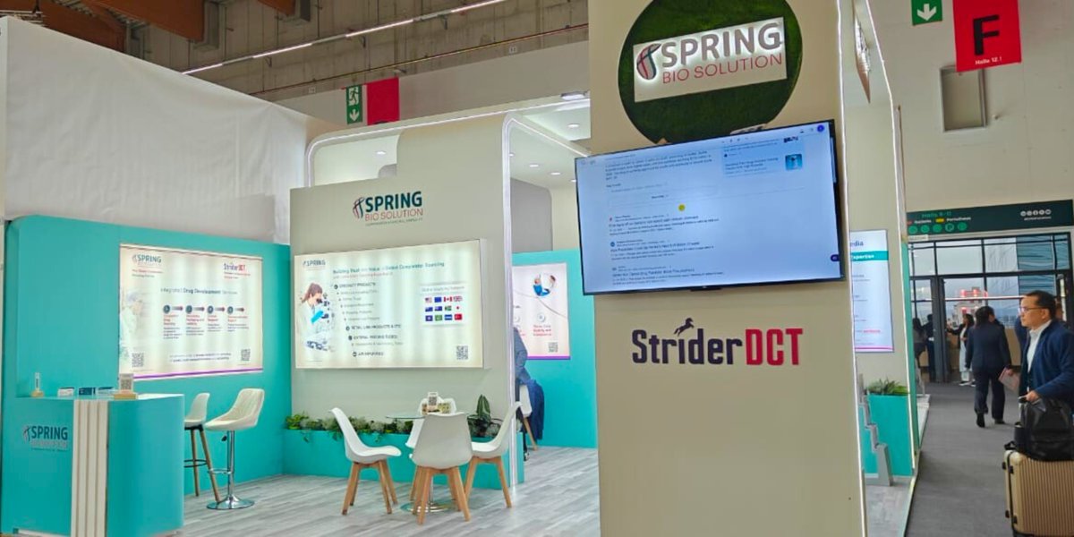springbiosol's tweet image. An exciting start to #CPHIFrankfurt2025! Visit Spring Bio Solution at Booth 12.1F125 for meaningful connections & sourcing solutions built on precision, reliability & trust.
Book a meeting: springbiosolution.com/cphi-frankfurt…
#SpringBioSolution #CPHI2025