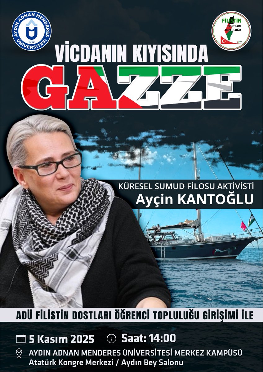 5 Kasım, Aydın saat 14.00, duyururum.