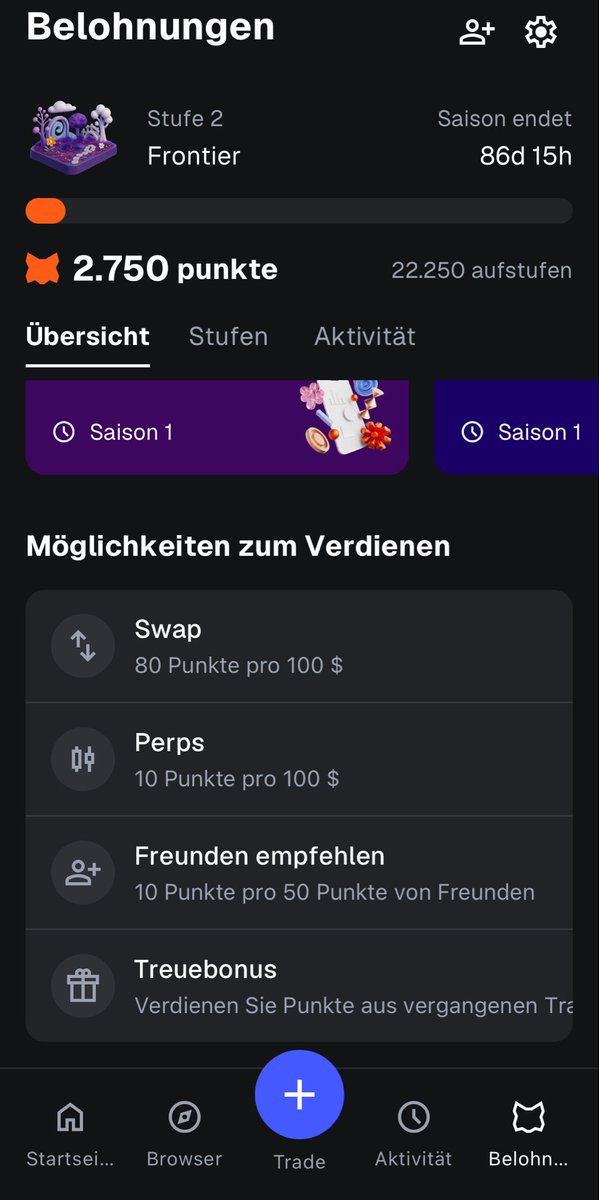 GM. Just saw that <a href="/MetaMask/">MetaMask 🦊</a> rewards went live. Force update your app to check if you already have rewards.

Use my ref for an extra 250 points:
Ref Code 

6ZH8HT

Please update @Metamask.